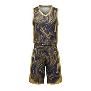 Compre Conjuntos de Uniformes de Baloncesto Personalizados, Sublimación Metálica 3D, Malla de Poliéster, Jersey y Pantalones Cortos para Equipos Juveniles Masculinos - Product Image 5
