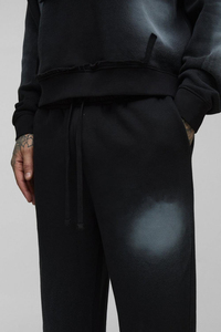 OEM/ODM 100% coton éponge française pantalon de survêtement évasé lavé au soleil logo brodé personnalisé taille haute pantalon de jogging droit - Product Image 3