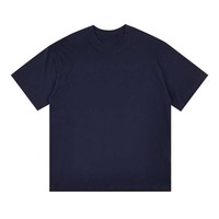 OEM Conception de logo personnalisé pour hommes 230g épaule goutte pur coton à manches courtes ample grande taille col rond T-shirt pour hommes