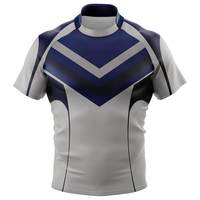 Uniforme de rugby personnalisé par sublimation pour hommes, maillots de rugby 100% polyester, kit de vêtements d'équipe personnalisé, maillots de rugby unisexes