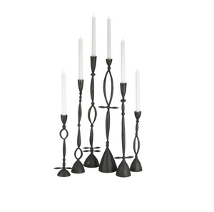 Portavelas cónico de aluminio para el artículo decorativo de la sala de estar del hogar - Product Image 1