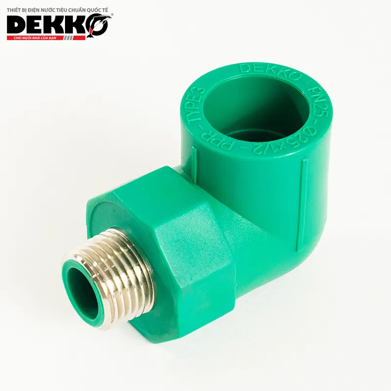 DEKKO DN25 PPR katup Fitting siku Tee Coupling pipa PPR Fitting perempuan kopling berulir pipa Fitting