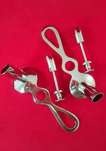 Juego de Espéculos Anales Rectales Chelsea Eaton, 2 Piezas (Pequeño/Grande), Acero Inoxidable de Alta Calidad, Manual, Certificado CE Clase II, OBGYN - Product Image 3