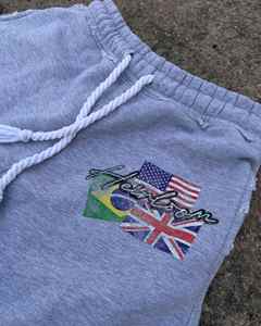 Survêtement brodé en coton délavé à l'acide ensemble pour hommes Streetwear personnalisé en vrac prêt à l'usine OEM - Product Image 2