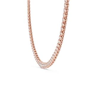 Collier tennis de luxe en or massif 14 carats pour femme VDS VDSN542, certifié IGI, 25g, diamant de laboratoire DE-VVS taille brillant serti clos - Product Image 3