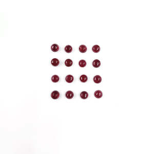 Rubis naturel de haute qualité de Bangkok, cabochon calibré, taille brillant, rondes de 4 mm et 5 mm, pierres précieuses polies en vrac, dos plat, 8 mm, beauté éclatante - Product Image 3
