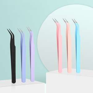 Pince à cils professionnelle 3d Volume Extension de cils pince à épiler ventilateur cils pince à épiler - Product Image 4