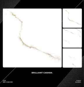 Baldosas pulidas de madera de 600X600mm, baldosas de losa de porcelana esmaltada brillante para villas residenciales comerciales, Europa tradicional - Product Image 4