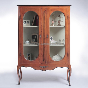 Los Armarios de la Serie 1424 Están Hechos de Madera de Caoba Sólida de Alta Calidad con Puertas de Vidrio - Product Image 1