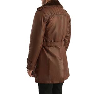 Nouvelle veste d'extérieur pour homme en cuir véritable, sur mesure, à col montant tissé, à capuche, respirante, coupe-vent, avec logo frontal, 2026 - Product Image 5