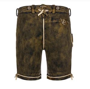 สินค้ามาใหม่2025สไตล์บาวาเรียของผู้ชายเอวปานกลางเข้ารูปแห้งเร็วหนังแพะระบายอากาศได้ดีหนังนิ่มหนังถักคุณภาพสูง - Product Image 6