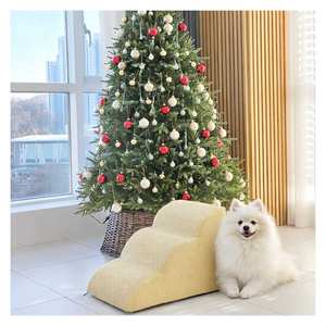 [AllmioPet] Cloud Fabric Pet Stair 3 Step Beige AMP 3 BE Indoor <b>Dog</b> Cat Climbing Aid <b>for</b> <b>Sofa</b> <b>Bed</b> Furniture - Product Image 2