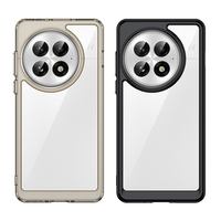 Nouvelle coque de téléphone en TPU souple transparente avec boutons électro-plaqués en acrylique coloré pour OnePlus 13 12 11 Nord 4