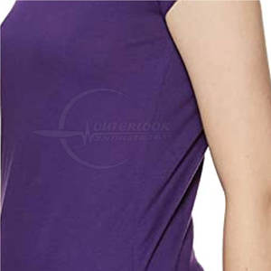 Camiseta con cuello redondo y logotipo personalizado de OEM para mujer, camiseta con diseño de color personalizado, venta al por mayor, camiseta para mujer 100% algodón - Product Image 6