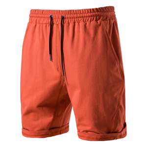 Short d'été en coton pour homme, vêtement de marque, couleur unie, bon marché - Product Image 5