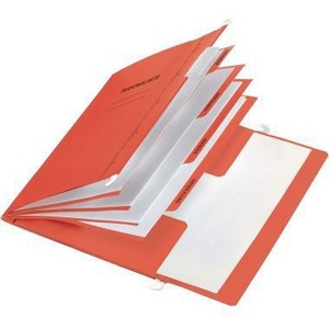 Red <b>A4</b> 240g/m PAGNA Cardboard Organizational Imprint Personal <b>Folder</b> - Product Image 1