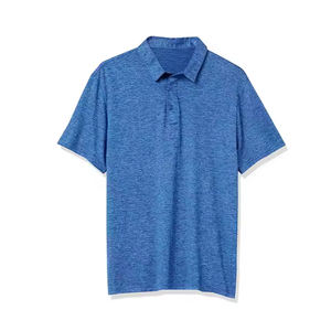 2025 nueva llegada de los hombres para Polo moda Slim Fit Casual manga corta Streetwear algodón transpirable con patrón sólido - Product Image 1