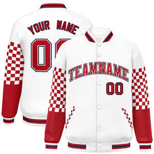 Chaquetas de béisbol personalizadas al por mayor Varsity Letterman para adultos Lona de tallas disponibles bordado por sublimación liso - Product Image 4
