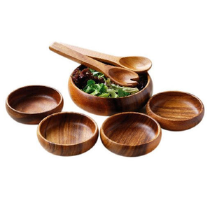 Nuevo diseño 2025, madera de acacia, cocina única personalizada, cuenco para servir, artesanía india, artículo decorativo para el hogar, alta calidad - Product Image 5