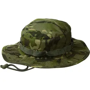 Wholesale High Quality Camouflage Printed Jungle Bonnie Hat Safari Trekking Sun Hat Bucket Hat