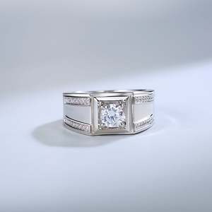 Bague en argent sterling personnalisée Jeulia Remember pour homme avec diamants - Product Image 6