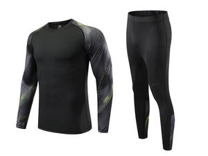 เสื้อและกางเกงรัดกล้ามเนื้อผู้ชายแบบสั่งทำปี 2026 เสื้อยิมแขนยาวแห้งเร็วแบบสั่งทำสำหรับผู้ชาย ชุดเสื้อรัดกล้ามเนื้อ - Product Image 6