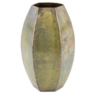 Florero artístico de hierro de metal martillado a mano con acabado distintivo perfecto para boutique de lujo en casa o estilo de Evento de lujo - Product Image 1