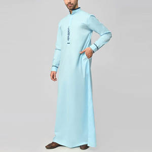 Nouveau Hot Casual Wear Jubbah Thobe avec Poches Meilleur Fabrique et Fournisseur Hommes Jubba Thobes En Couleur Unie - Product Image 3