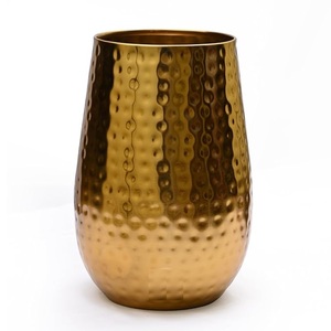 Florero decorativo elegante superventas, florero de Metal de Color dorado, arreglo Floral de escritorio para uso en bodas - Product Image 5