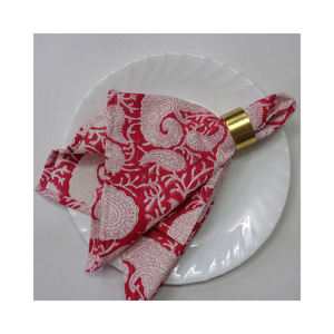 Servilletas de Tela Decorativas para Comedor, Hechas a Mano en India, 100% Algodón Puro, Estampadas con Bloques, Más Vendidas - Product Image 3