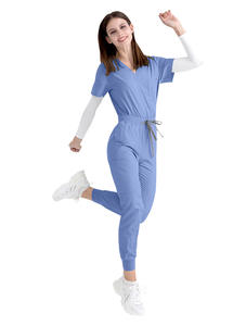 Personalizado Médico Enfermería Jogger Scrubs Enfermería Hospital Uniforme Mujer Top Scrub Traje Scrubs Uniformes Conjuntos - Product Image 3