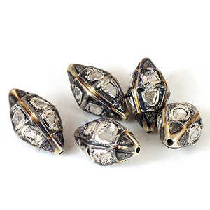 Gioielli Artigianali in Argento Sterling con Perle <span class=keywords><strong>di</strong></span> <span class=keywords><strong>Diamanti</strong></span> Grezzi Collezione <span class=keywords><strong>di</strong></span> <span class=keywords><strong>Diamanti</strong></span> Sciolti - Product Image 1