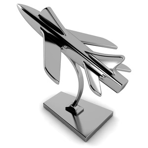 Escultura de avión de metal bien diseñada que evoca una sensación de libertad que refleja las posibilidades ilimitadas que representa el vuelo - Product Image 4