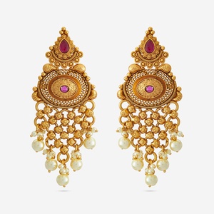 Boucles d'oreilles pendantes style antique, tendance, religieuses, en cuivre et alliage de zinc, pour mariage ou cadeau 185391 - Product Image 1