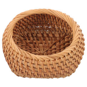 ชามเสิร์ฟอาหารตาข่ายหวายดีไซน์โบราณทำจากธรรมชาติเหมาะสำหรับงานแต่งงานโรงแรมห้องครัวผสมอาหารและให้บริการอย่างมีสไตล์ - Product Image 6