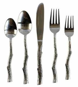 Juego compacto de cubiertos de acero inoxidable con estuche de viaje sostenible para acampar, actividades al aire libre y fiestas - Product Image 2