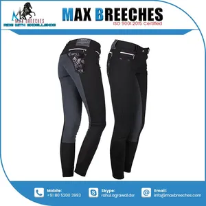 Espinilleras ecuestres con impresión de logotipo personalizado, cómodo parche de silicona para la rodilla, suministro OEM de material de nailon protector - Product Image 5