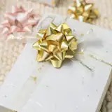Custom Butterfly Bow Gift <b>Ribbons</b> Metallic Polyester Woven Double Face Digital Printed Red Gold Silver Bronze Christmas - Product Image 4
