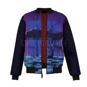 2024 hommes Sublimation nouveau Style veste personnalisée 100% coton plaine hommes mode Sublimation veste - Product Image 1