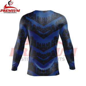 Wholesale Factory Made Cheap Price Custom Made Men MMA Rash Guard Long Sleeve High Performance <b>Compression</b> <b>Shirt</b> Rashguard - Product Image 2