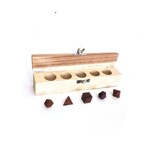 Juego de 5 Piezas de Obsidiana Caoba Cristalina con Caja, Piedra Natural Sagrada Tallada para Sanación, Sólidos Platónicos Geométricos - Product Image 5