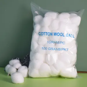 Boules de coton 100% boules de coton médicales blanches 500 pièces grandes boules de coton en vrac