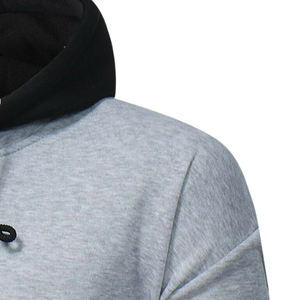 Sweat à capuche pour homme 100% coton, coupe décontractée, qualité supérieure, doux, confortable, respirant, streetwear tendance, sweat à capuche - Product Image 4