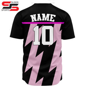 Camiseta de béisbol con logotipo personalizado de alta calidad, estilos ligeros de dos botones con mangas cortas para niños, camisetas de softbol incluidas - Product Image 2