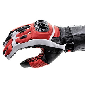 Men's Stylish Waterproof Motorcycle & Auto Racing Gloves Genuine Goat Skin Leather Black Red White Custom Team Print Winter Wear - Product Image 6