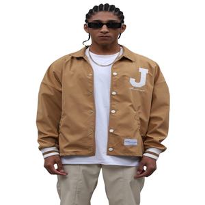 แจ็คเก็ตบอมเบอร์สำหรับฤดูใบไม้ร่วงและฤดูหนาวแบบสั่งทำพิเศษ ไซส์ใหญ่ แจ็คเก็ตเบสบอลทรงวาร์ซิตี้สำหรับกิจกรรมกลางแจ้ง ไหล่กว้าง - Product Image 1
