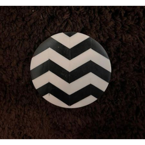 Sous-verre en marbre pour thé café cocktail Sous-verre en marbre gris naturel Ensemble de 4 sous-verres de vaisselle pour accessoires de cuisine - Product Image 6