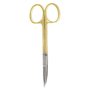 Half Gold <b>Nail</b> Scissor Curved Blade Stainless Steel Cuticle <b>Nail</b> Scissor Best Quality Manicure <b>Nail</b> Scissor - Product Image 6