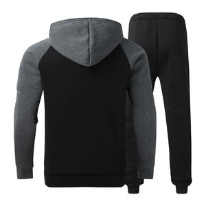 Chándales Deportivos Personalizados de Invierno para Hombre, Talla Grande, con Capucha, Casuales, Lisos, Cómodos, Transpirables, de Poliéster/Algodón - Product Image 6
