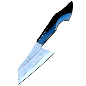 Cuchillo de Chef de acero al carbono hecho a mano ambidiestro diseño moderno Apto para lavavajillas para cocina aniversario y regalos de Navidad - Product Image 1